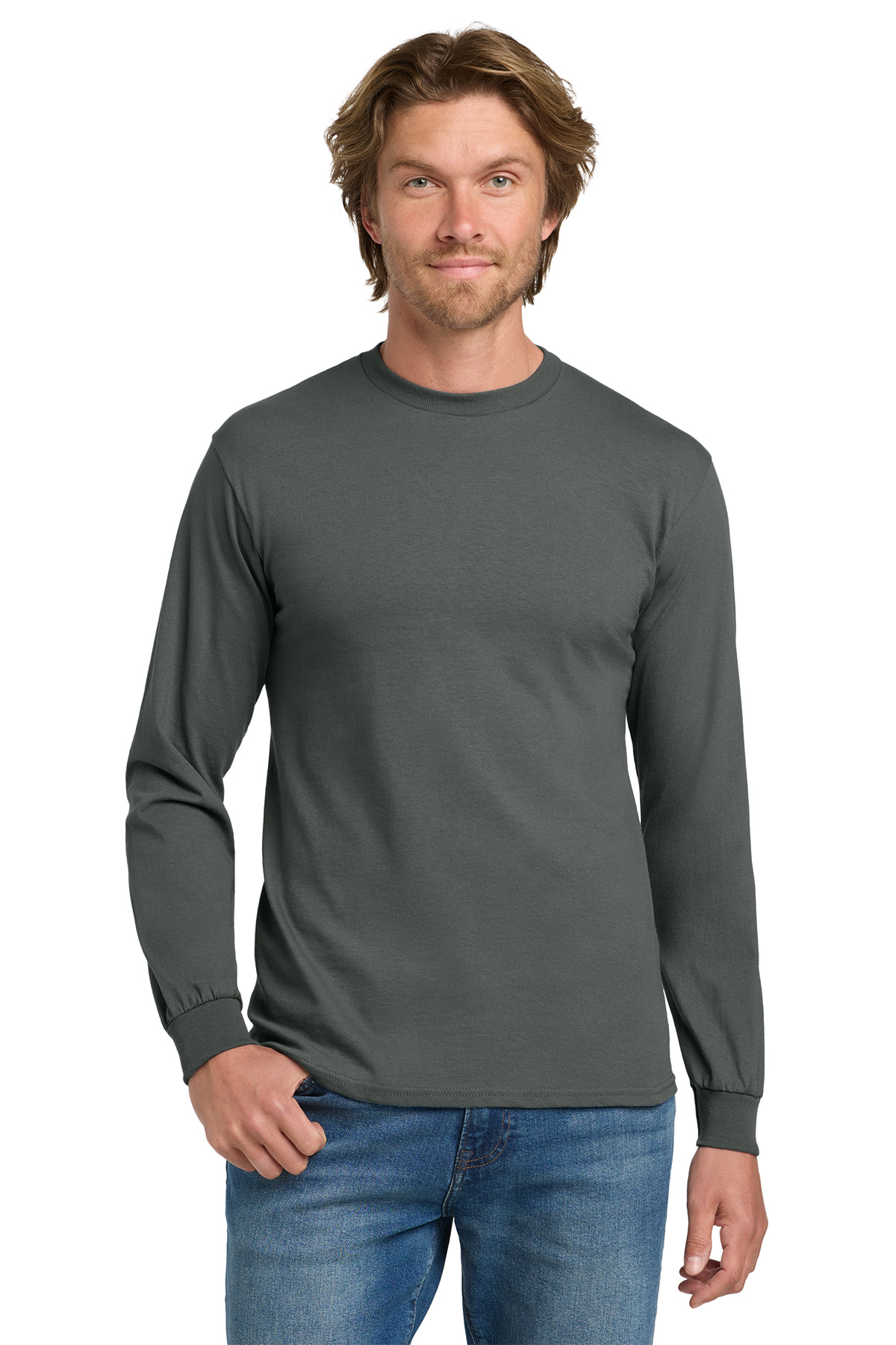 Gildan® Heavy Cotton™ 100% Cotton Long Sleeve T-Shirt 5
