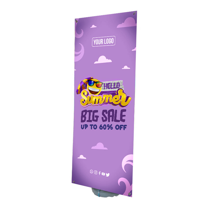 Outdoor Display Banner Stand