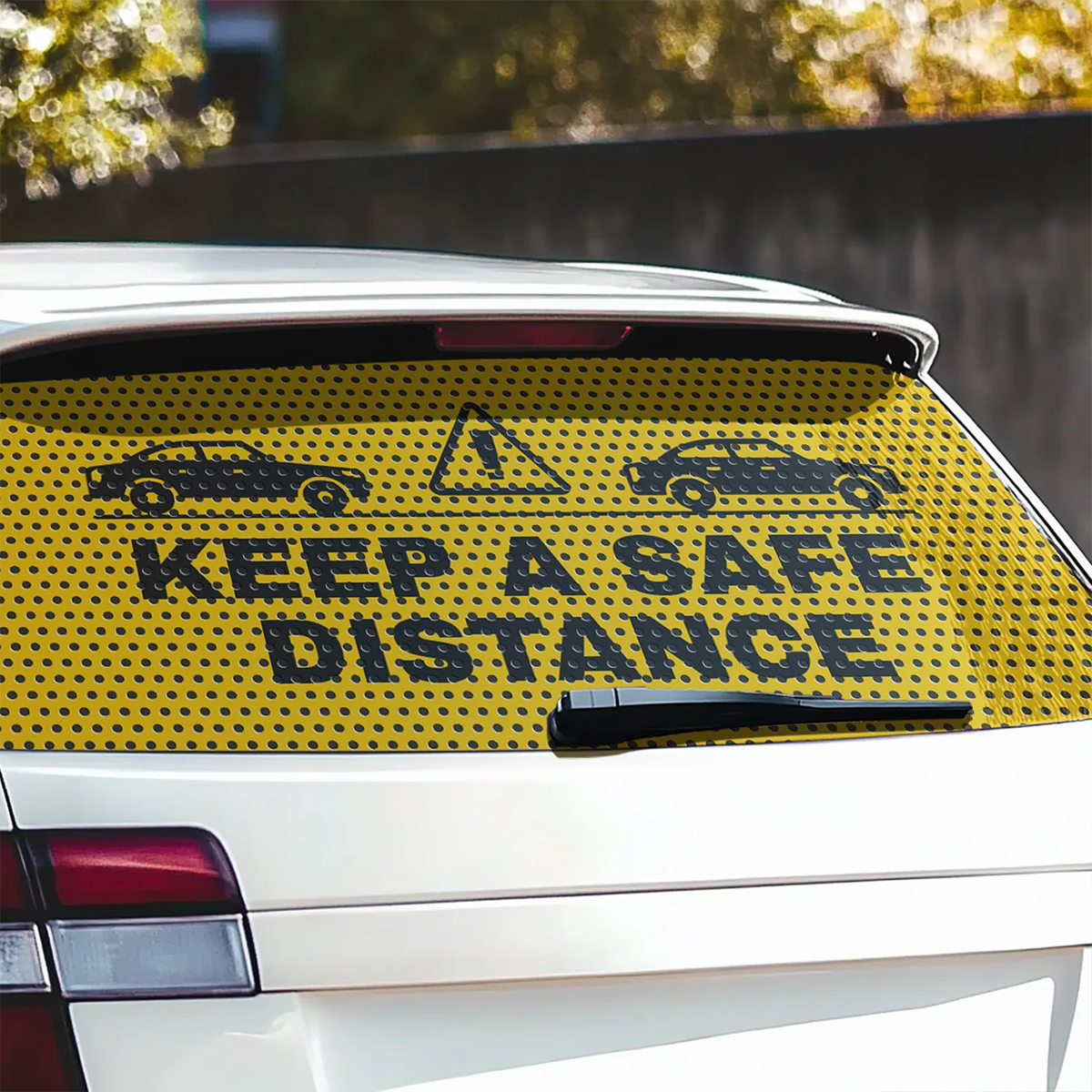 Sample Perforated Window Film for Vehicle