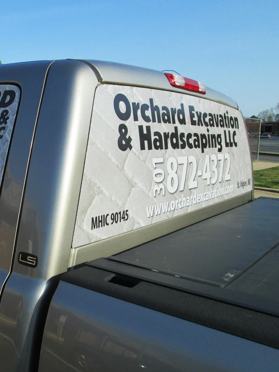Sample Perforated Window Film for Vehicle 2