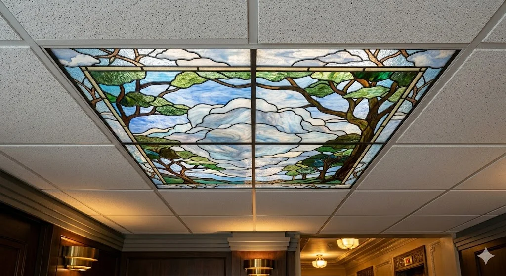Printed Ceiling Light Tile 2