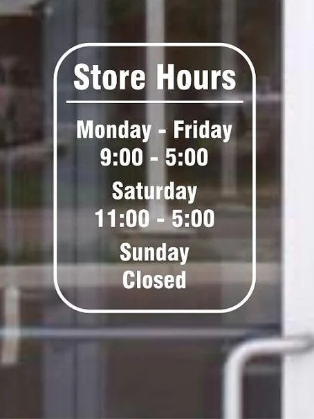 window signage