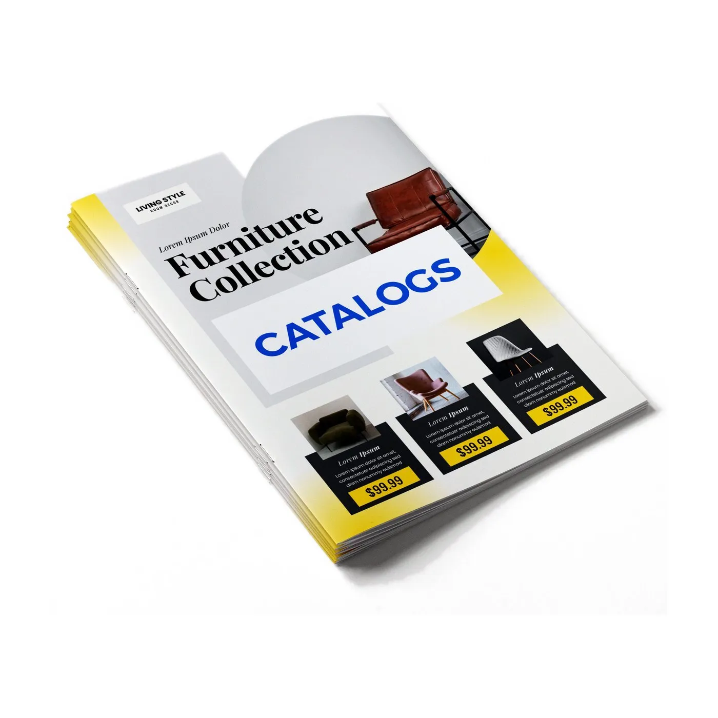Custom Catalog Printing Printed product catalog booklet with full-color pages