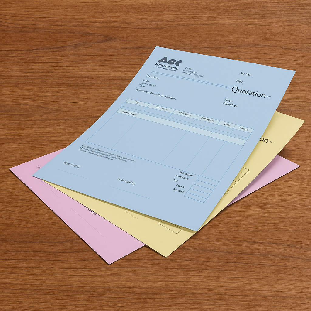 Easily Upload Designs for Your 3-part NCR Forms w Variable Numbering
