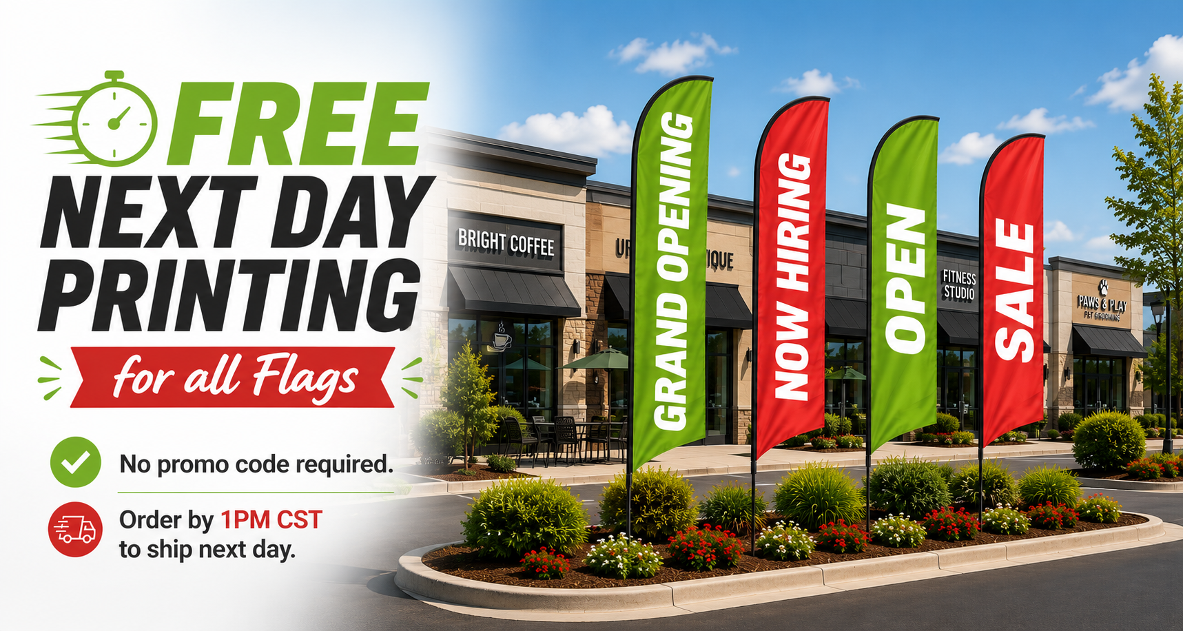 Next Day Printing - Flags