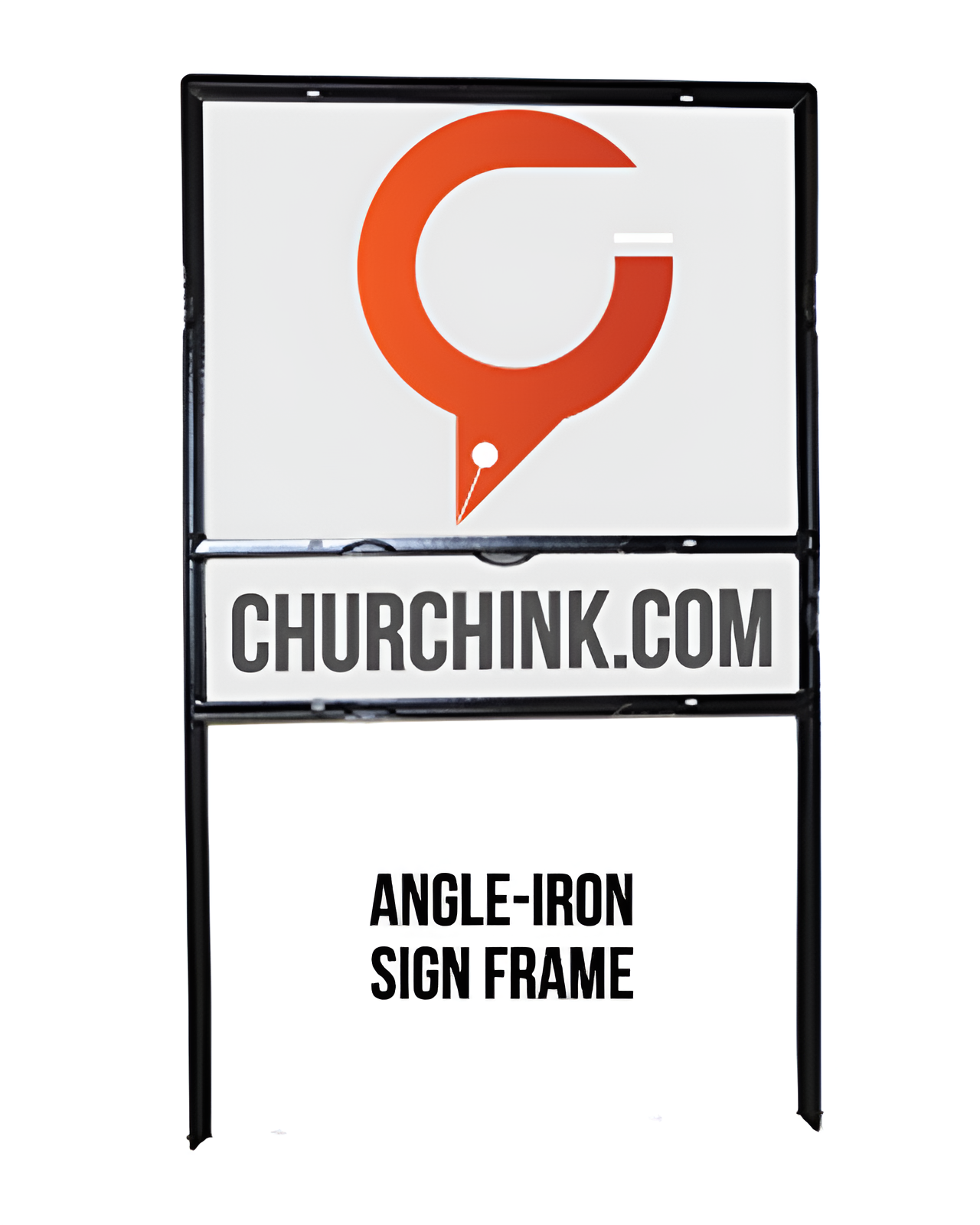Angle Iron Metal Lawn Sign