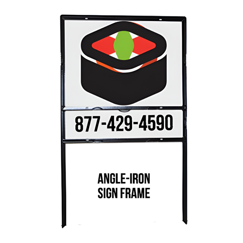 Angle Iron Metal Lawn Sign