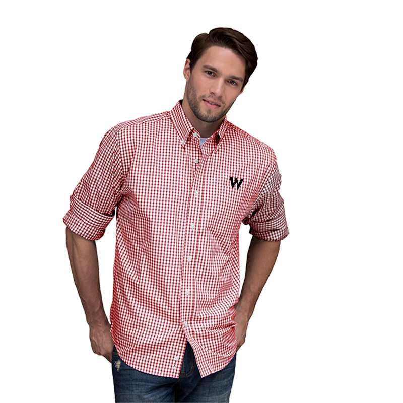 Easy-Care Gingham Check Shirt