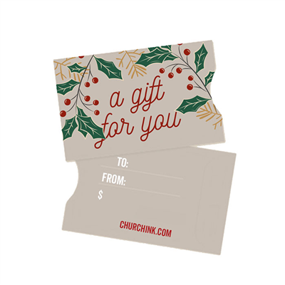 Christmas Gift Card Sleeves