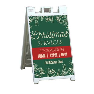 Christmas A-Frames Sidewalk Signs (PREMIUM)