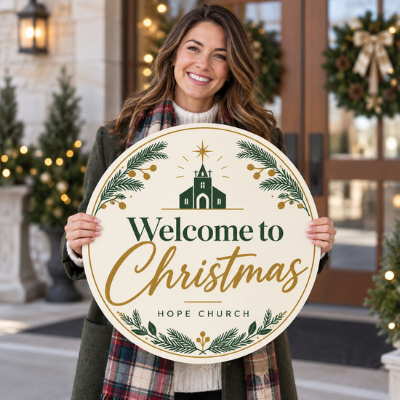 https://d2tl9ctlpnidkn.cloudfront.net/printsush/images/product/Church_greeter_holding_a_round_Hope_Church_Christmas_welcome_sign_outside_the_entrance_.png