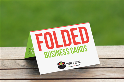 Folded Business Cards