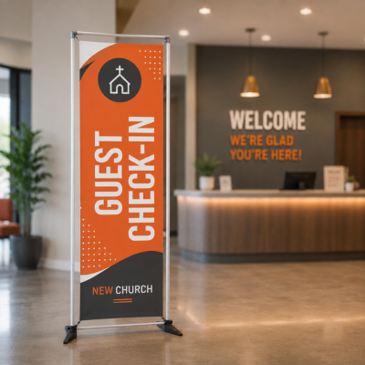 Rectangular Banner Frame Display