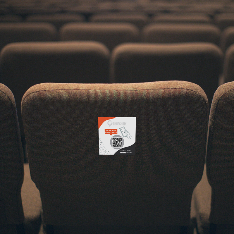 Christmas Seatback Stickers with Optional QR Code 2