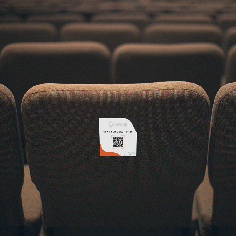 Christmas Seatback Stickers with Optional QR Code 1