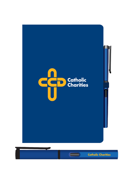 Quorum Soft Touch Journal with Matching Color Gel Pen