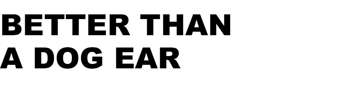 Better Than a Dog Ear