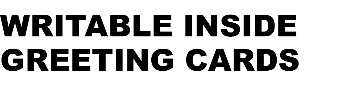 Writable Greeting Cards