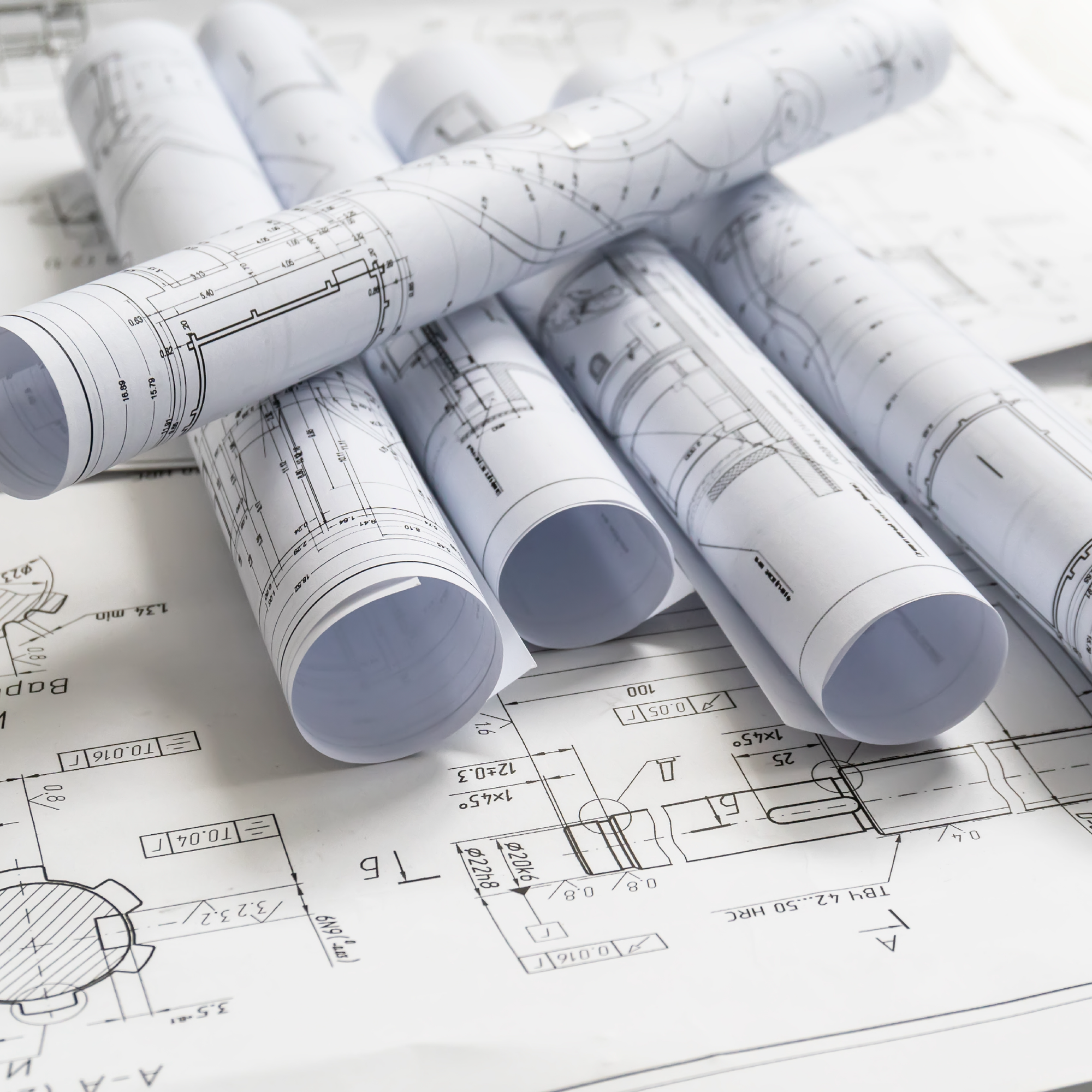 Black & White CAD (Engineering Blueprints)