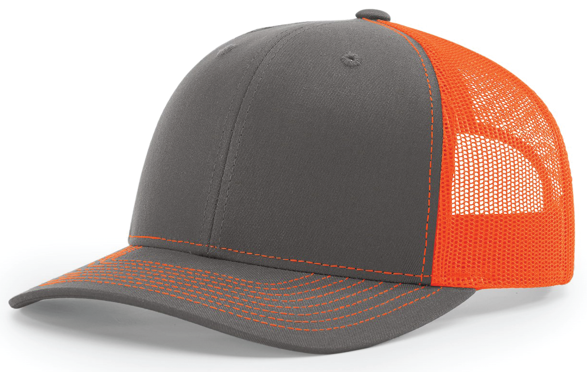 charcoal - neon orange