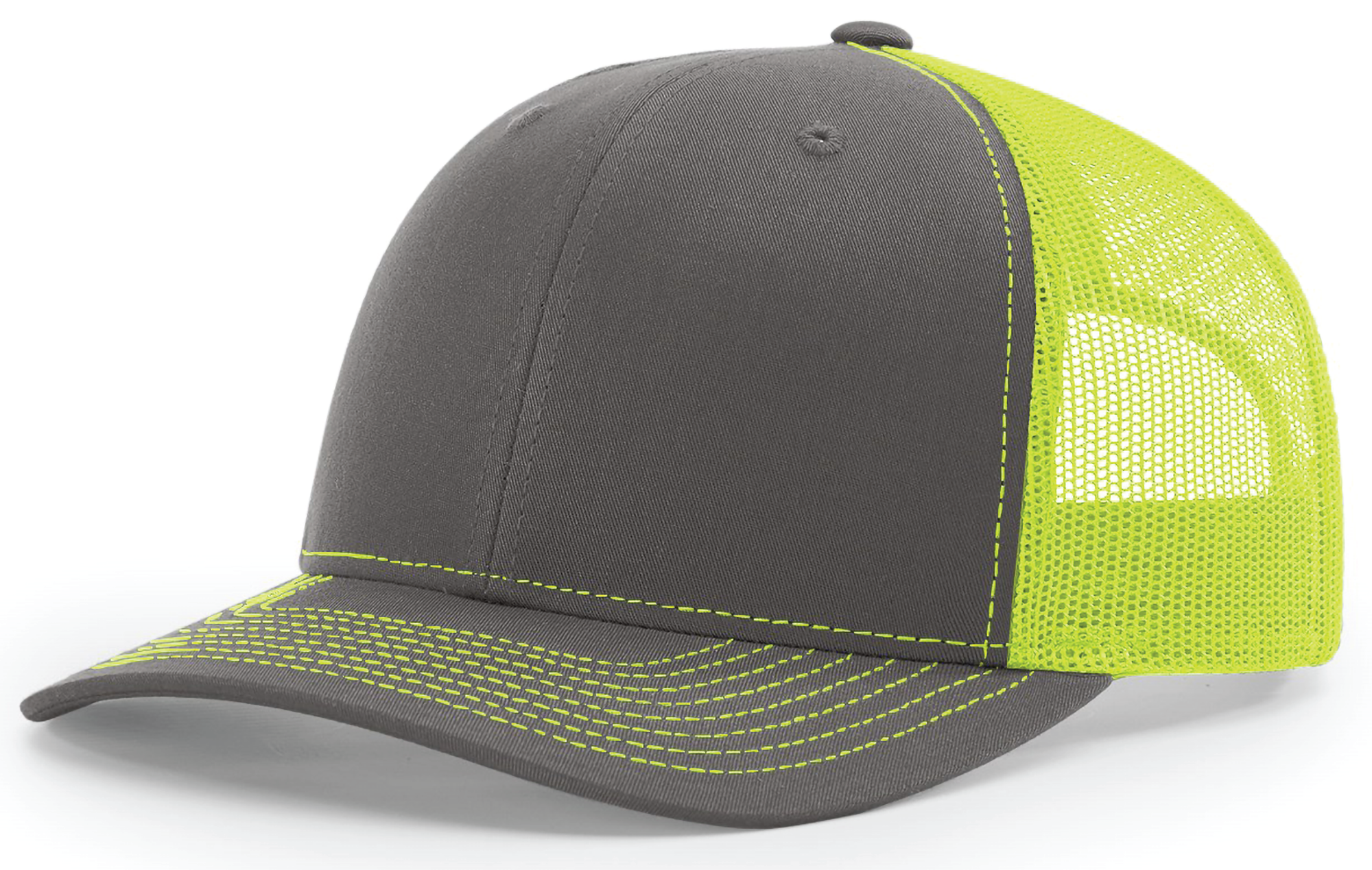 charcoal - neon yellow