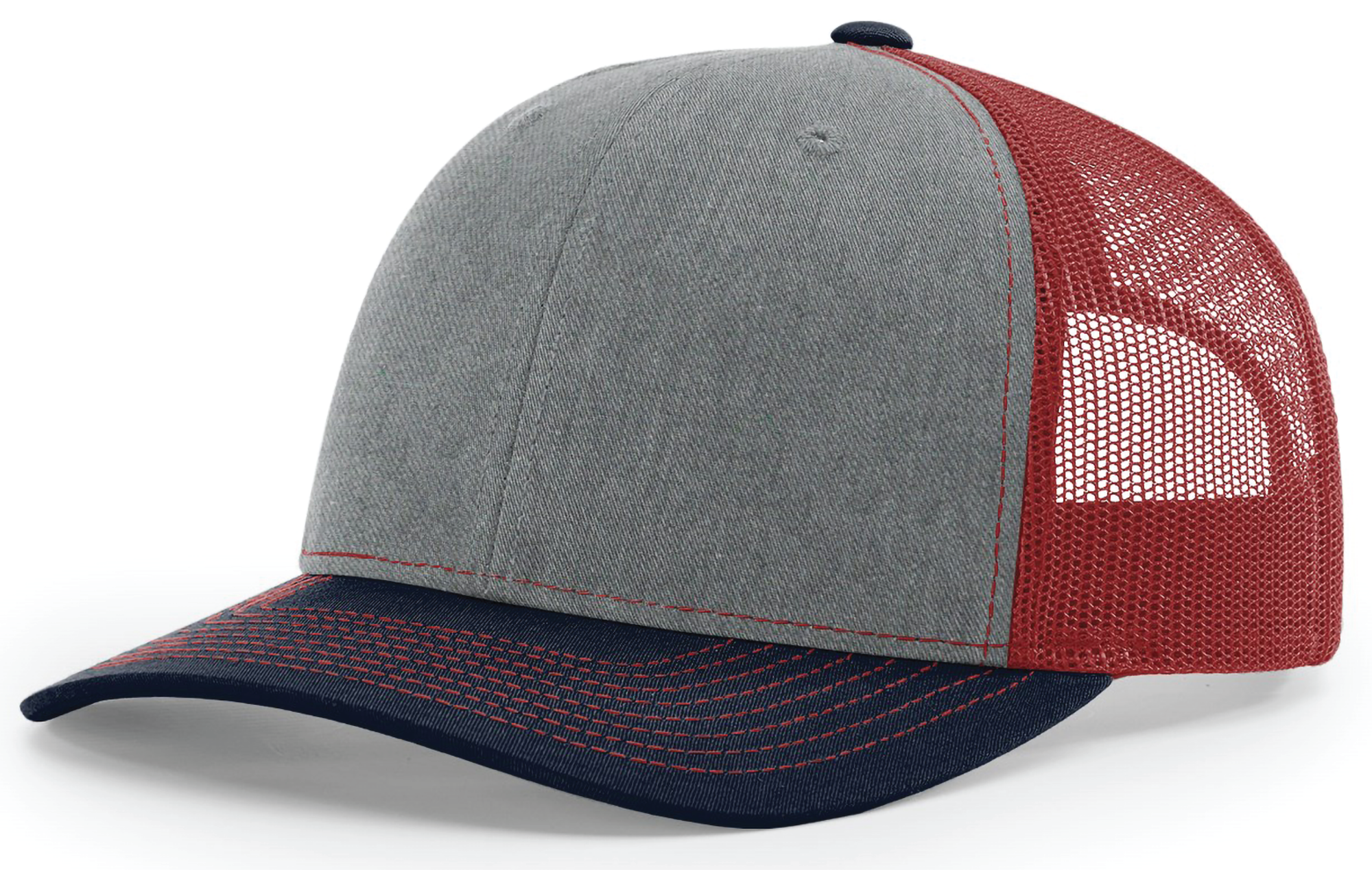 heather - cardinal red - navy