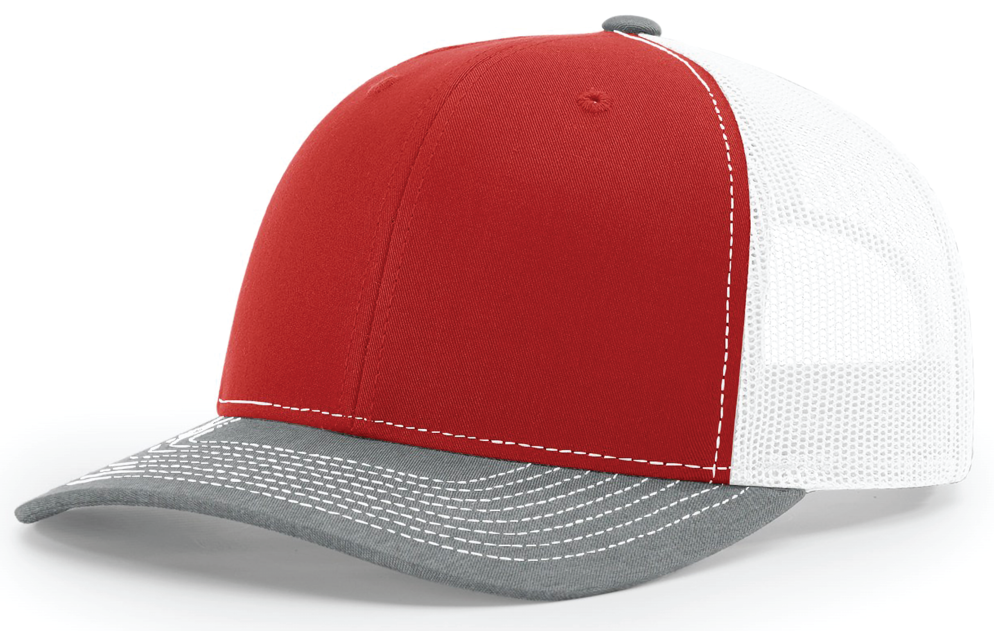 red - white - heather