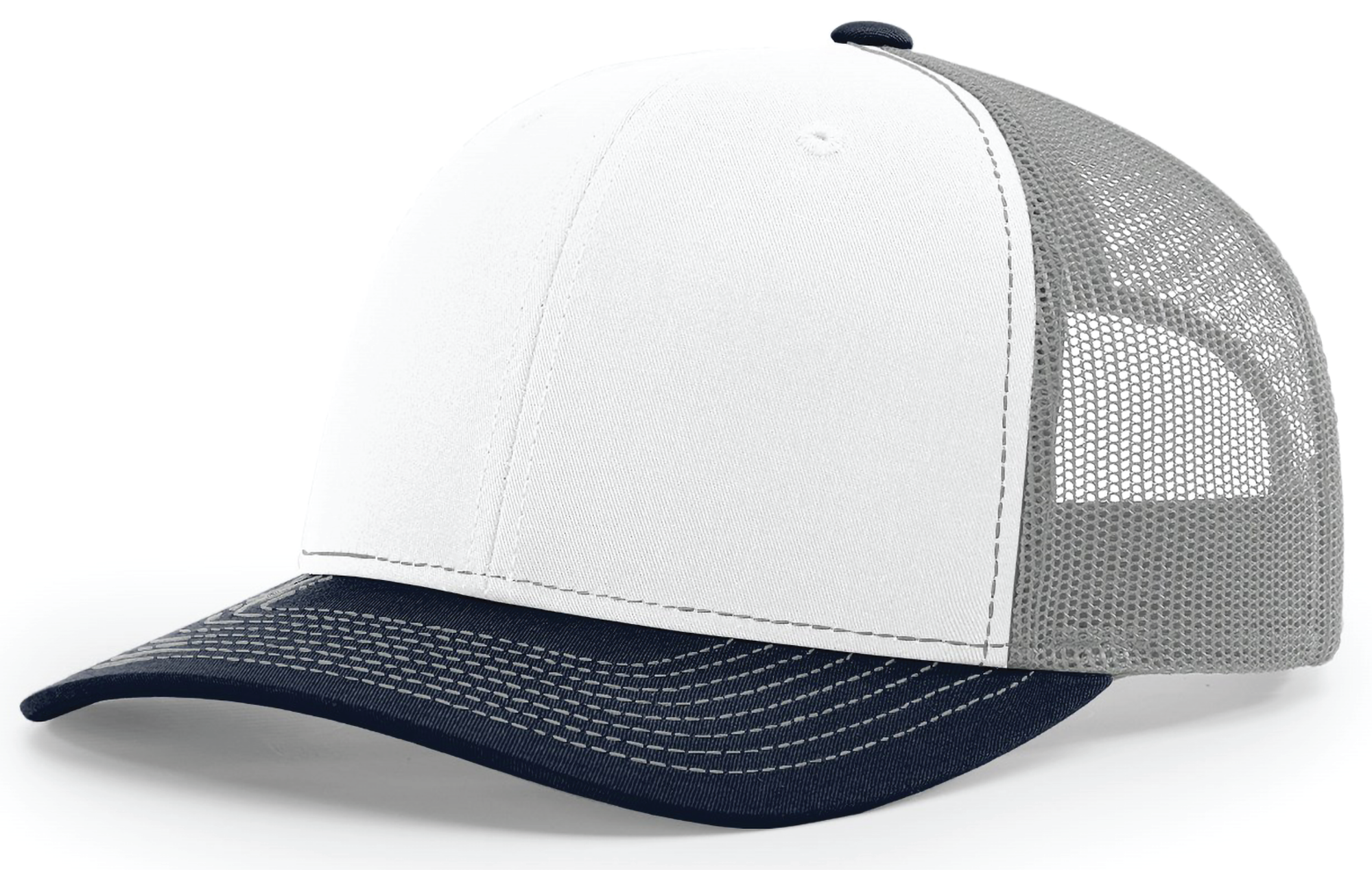 white - aluminum - navy