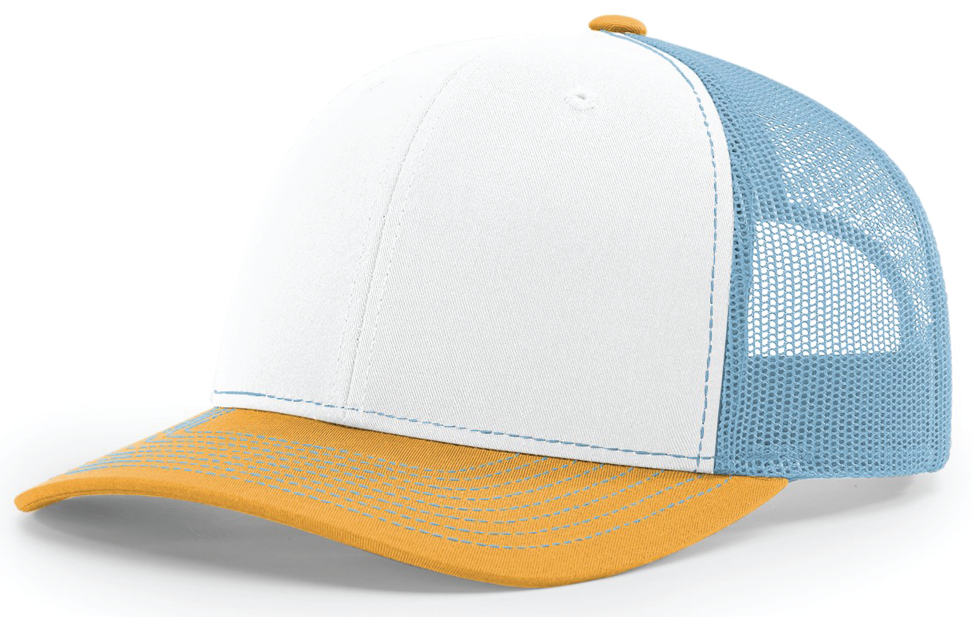 white - blue - yellow