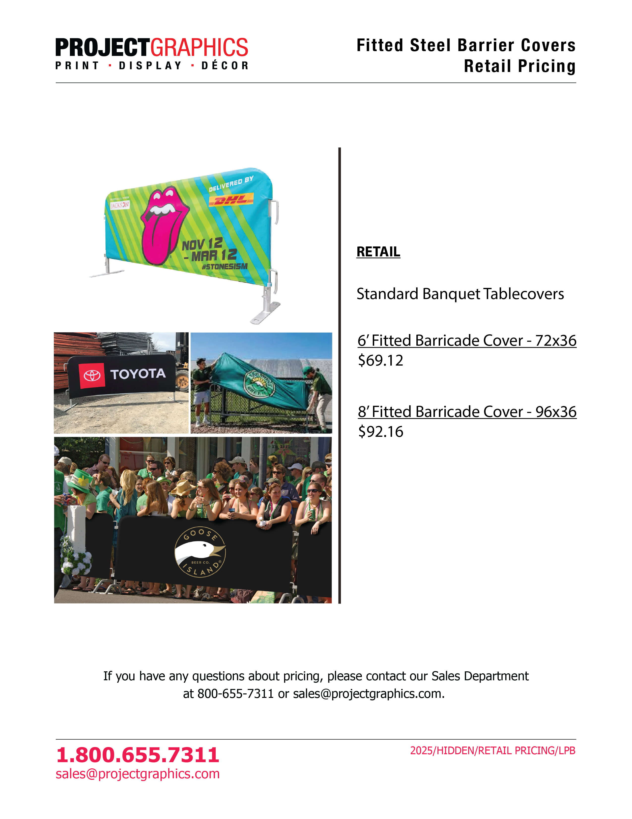 Barrier Cover Pricing: Retail