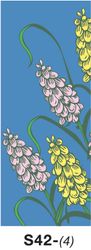 S42-4 (if screen-printing 4-color dual ply sky blue fabric)
