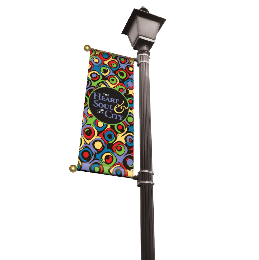 Full Color Light Pole Banners 1