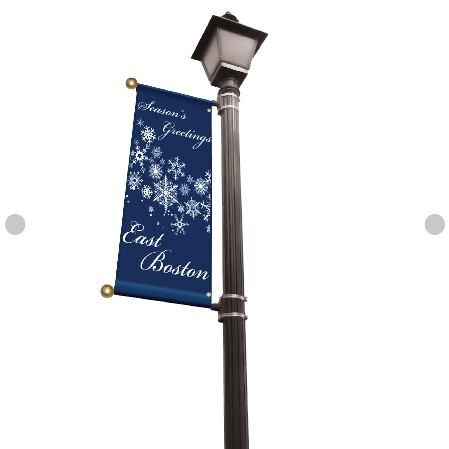 Screen Printed Light Pole Banners on Marine Acrylic 1