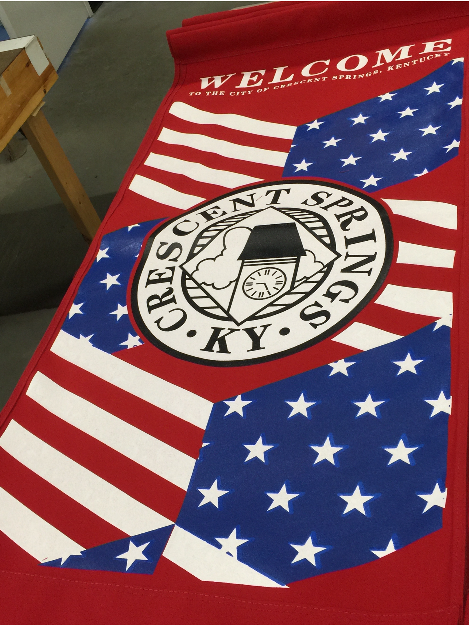 Screen Printed Light Pole Banners on Marine Acrylic 3