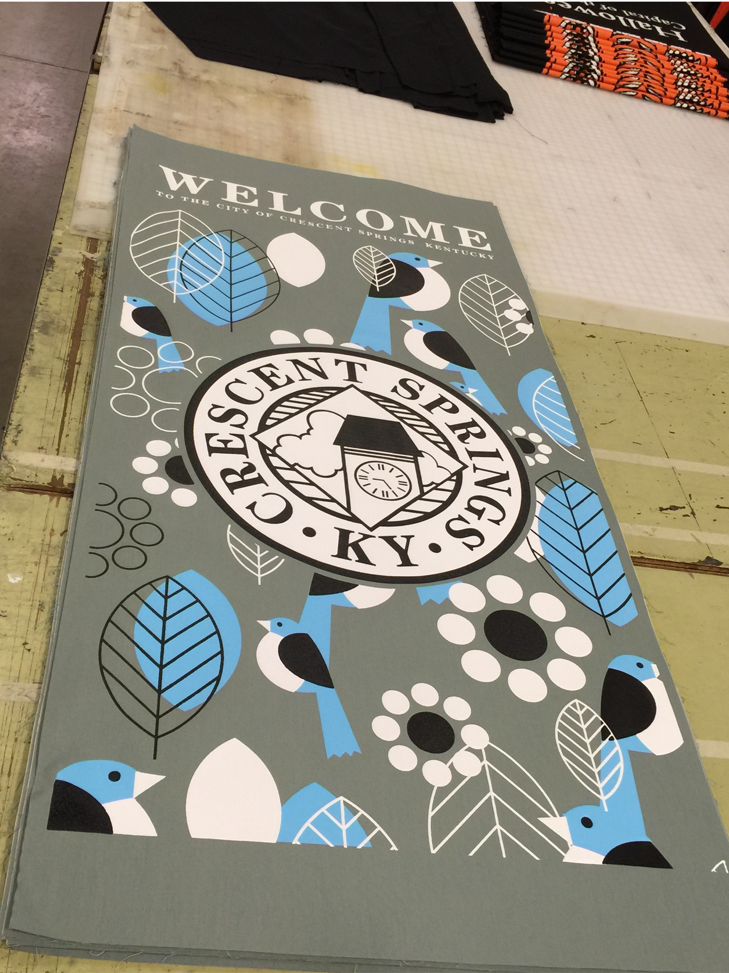 Screen Printed Light Pole Banners on Marine Acrylic 6