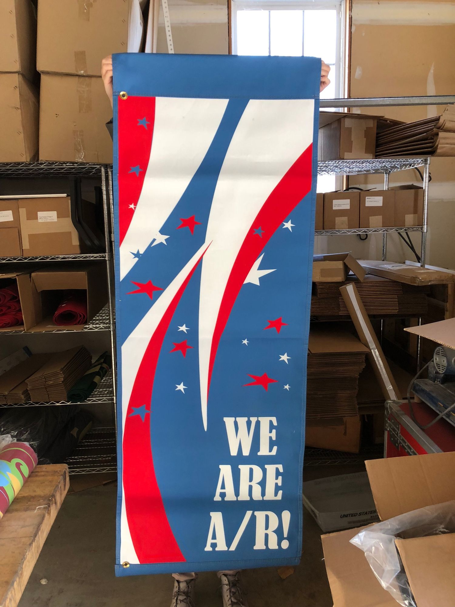 Screen Printed Light Pole Banners on Marine Acrylic 8