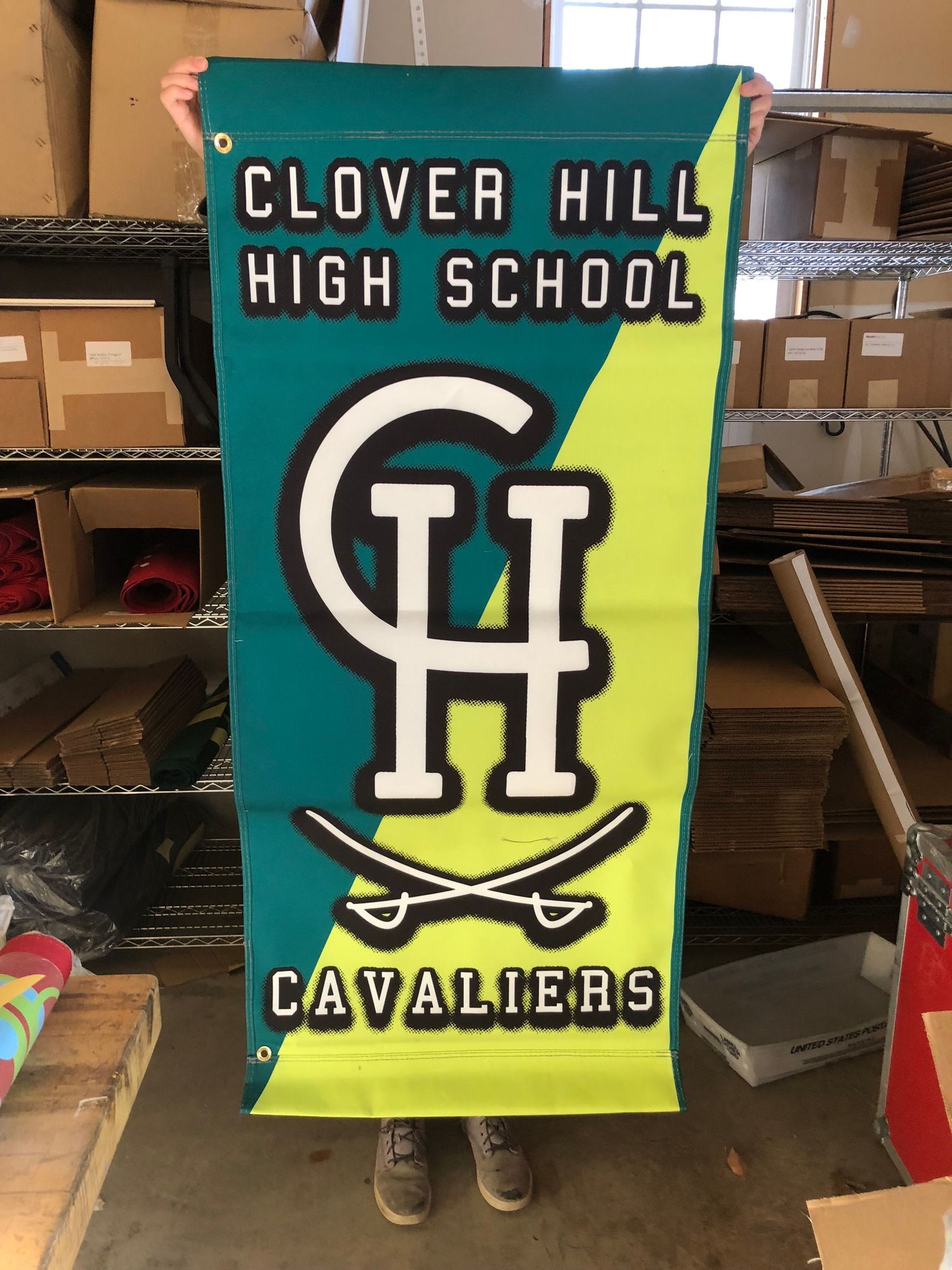 Screen Printed Light Pole Banners on Marine Acrylic 7