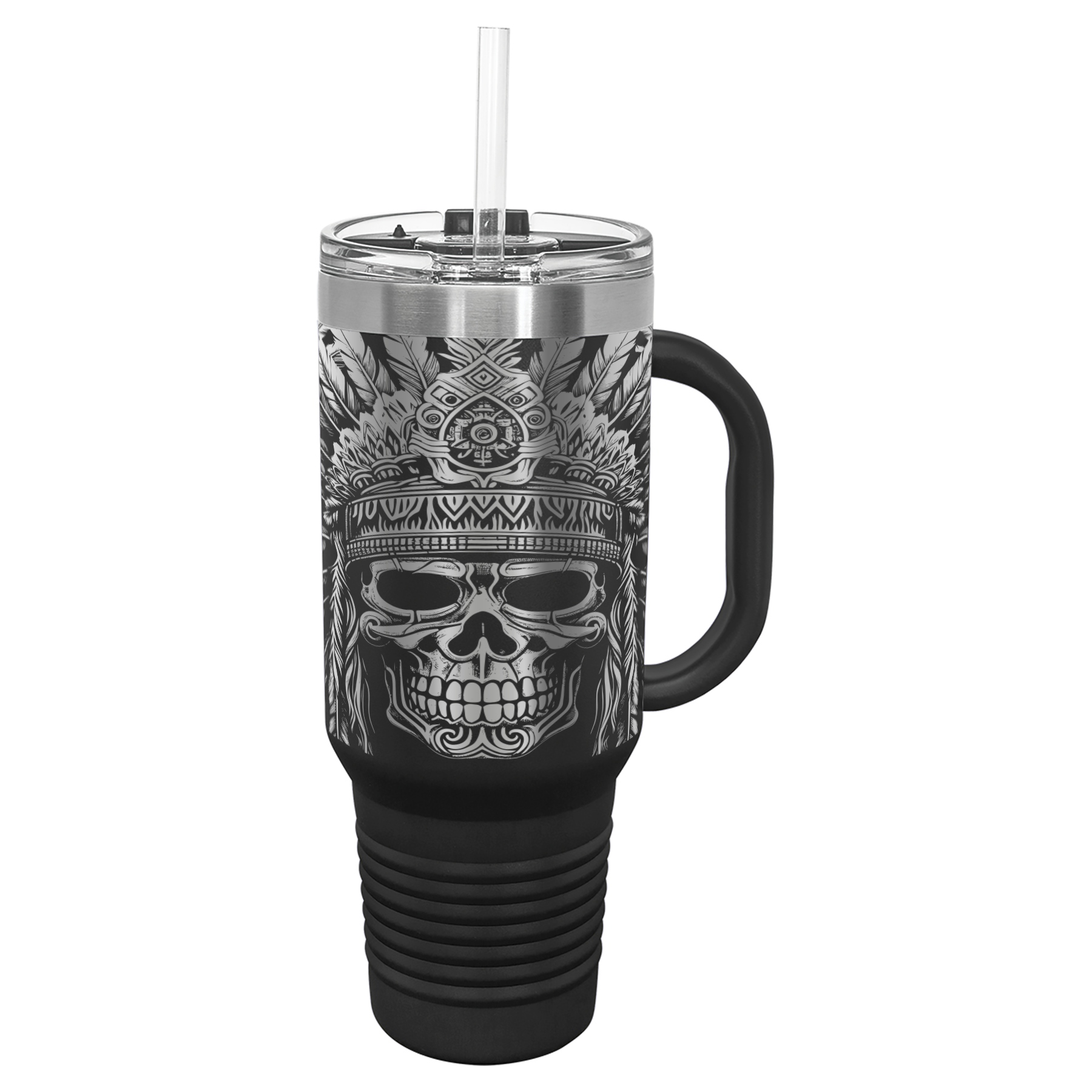 40 oz. Tumbler (Aztec Skull)