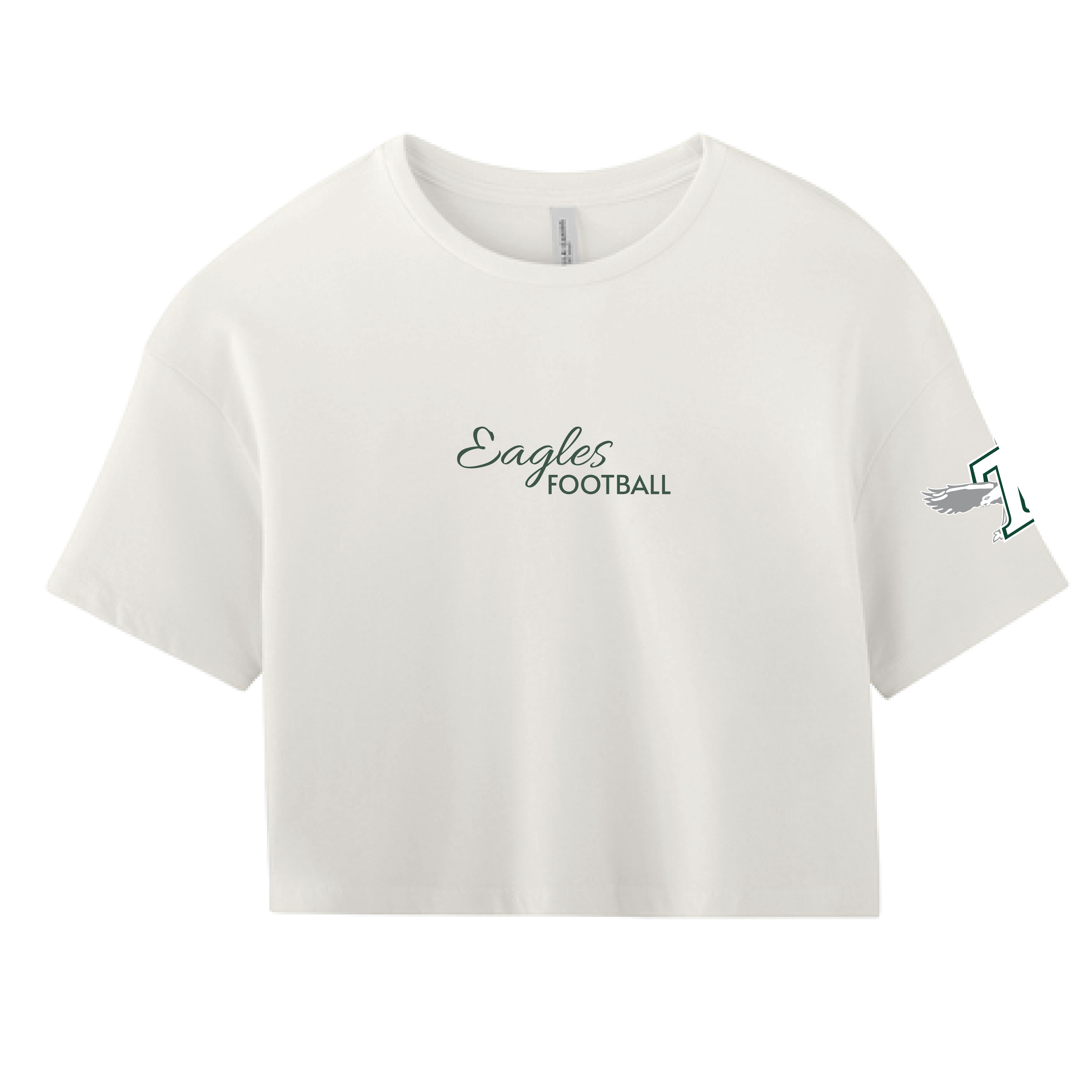CUSTOM SPORT - "Eagles" Ladies Crop Tee