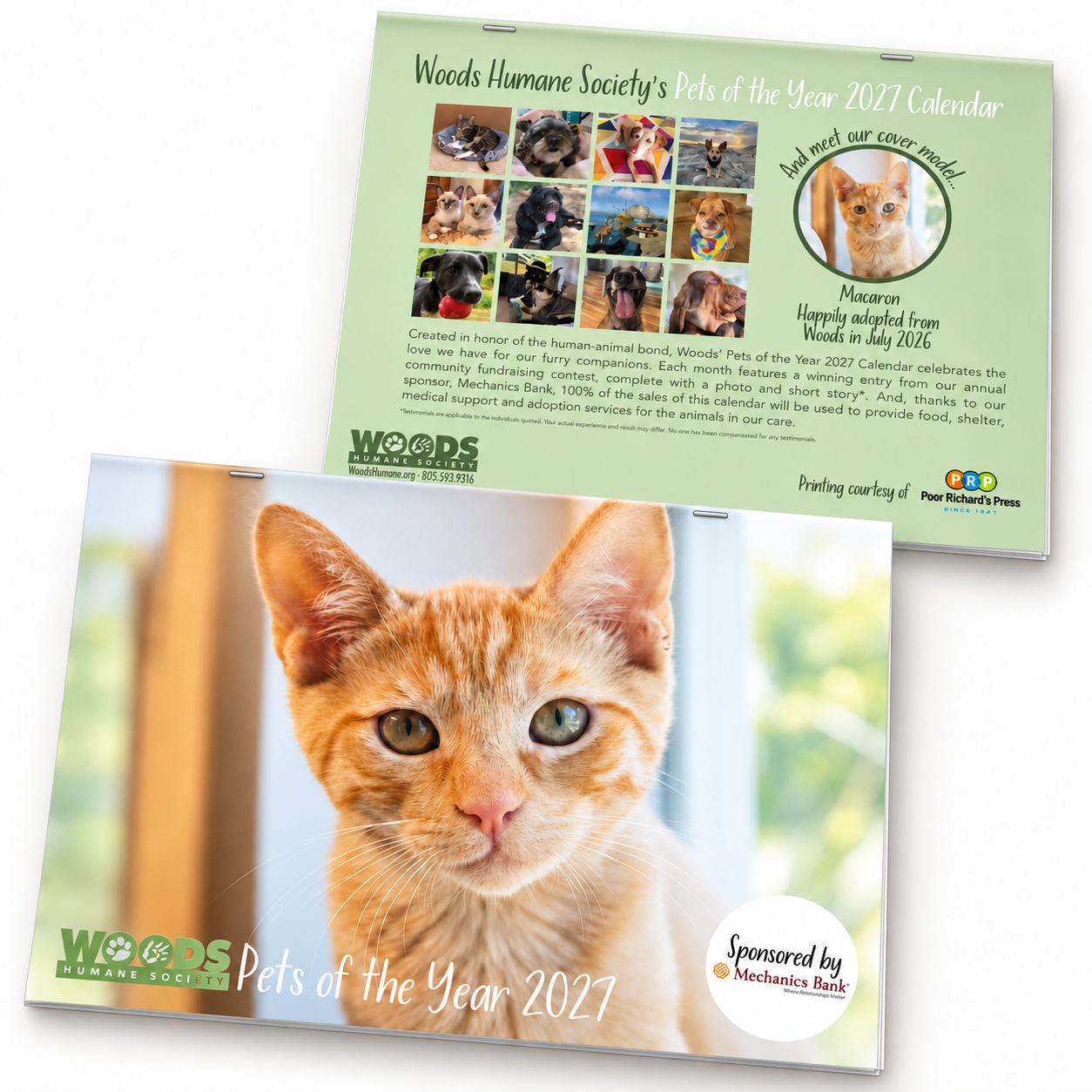 Pet of the Year Calendar 2027