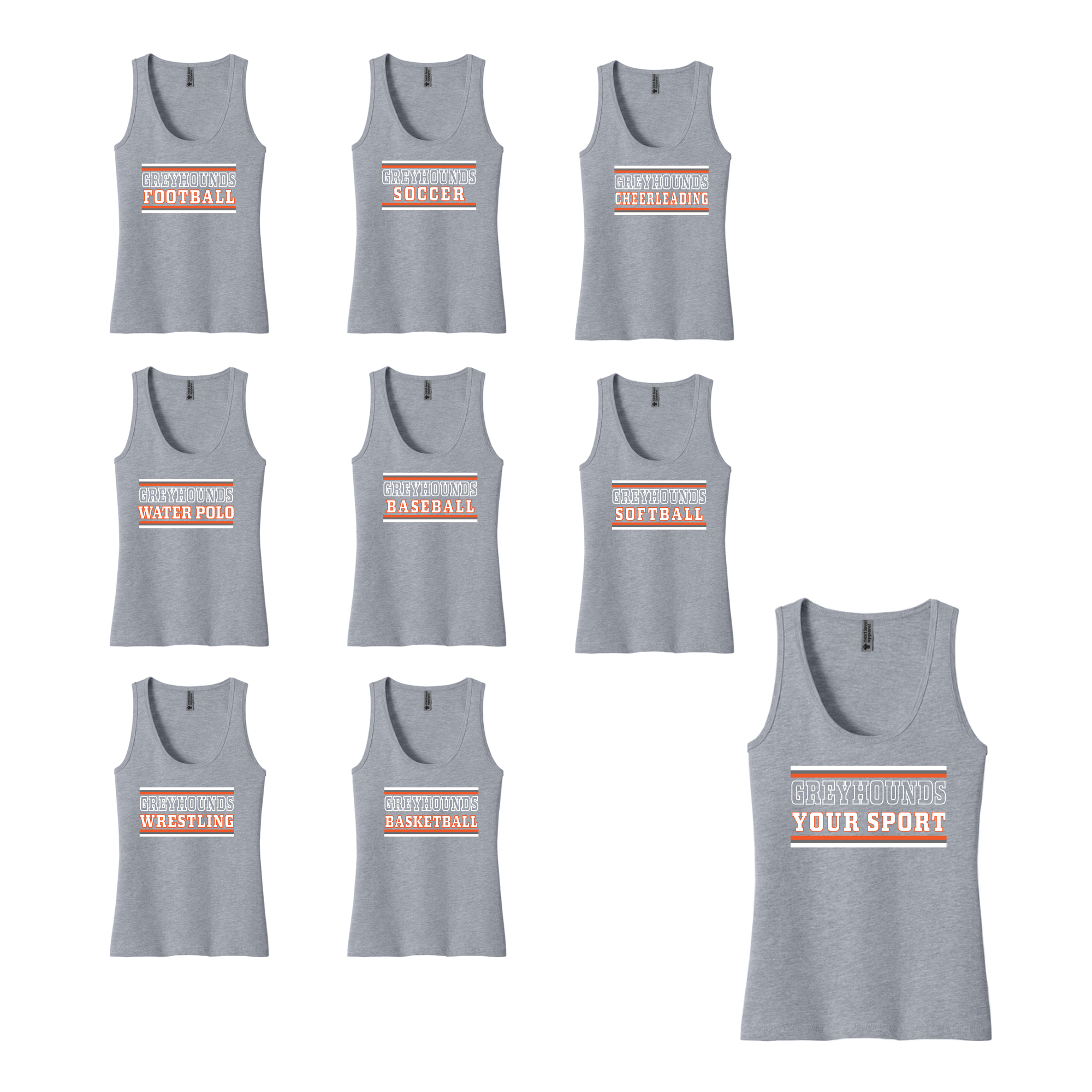 CUSTOM SPORT - "Greyhounds" Ladies Tank 1