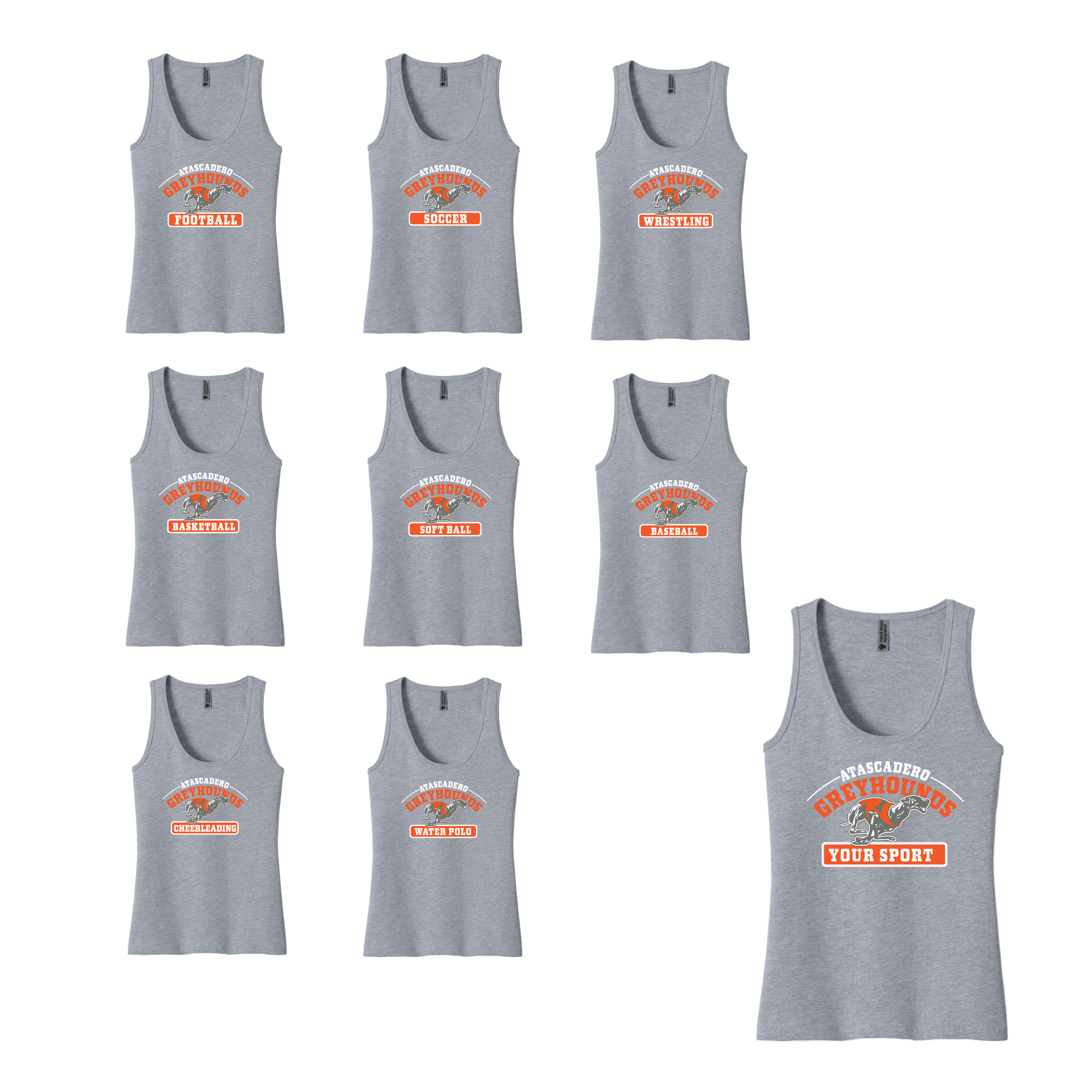 CUSTOM SPORT - "Greyhounds" #2 Ladies Tank 1