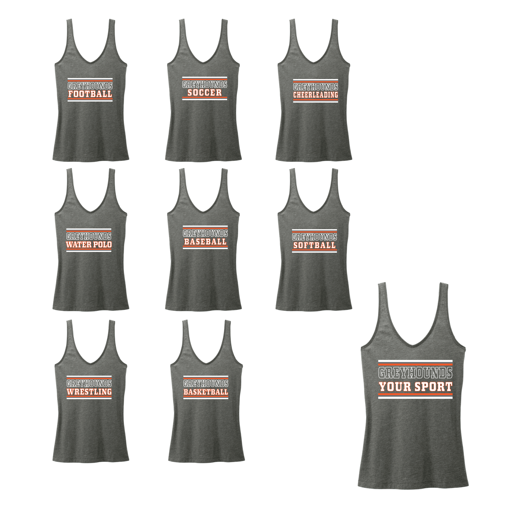 CUSTOM SPORT - "Greyhounds" Ladies Tank 1