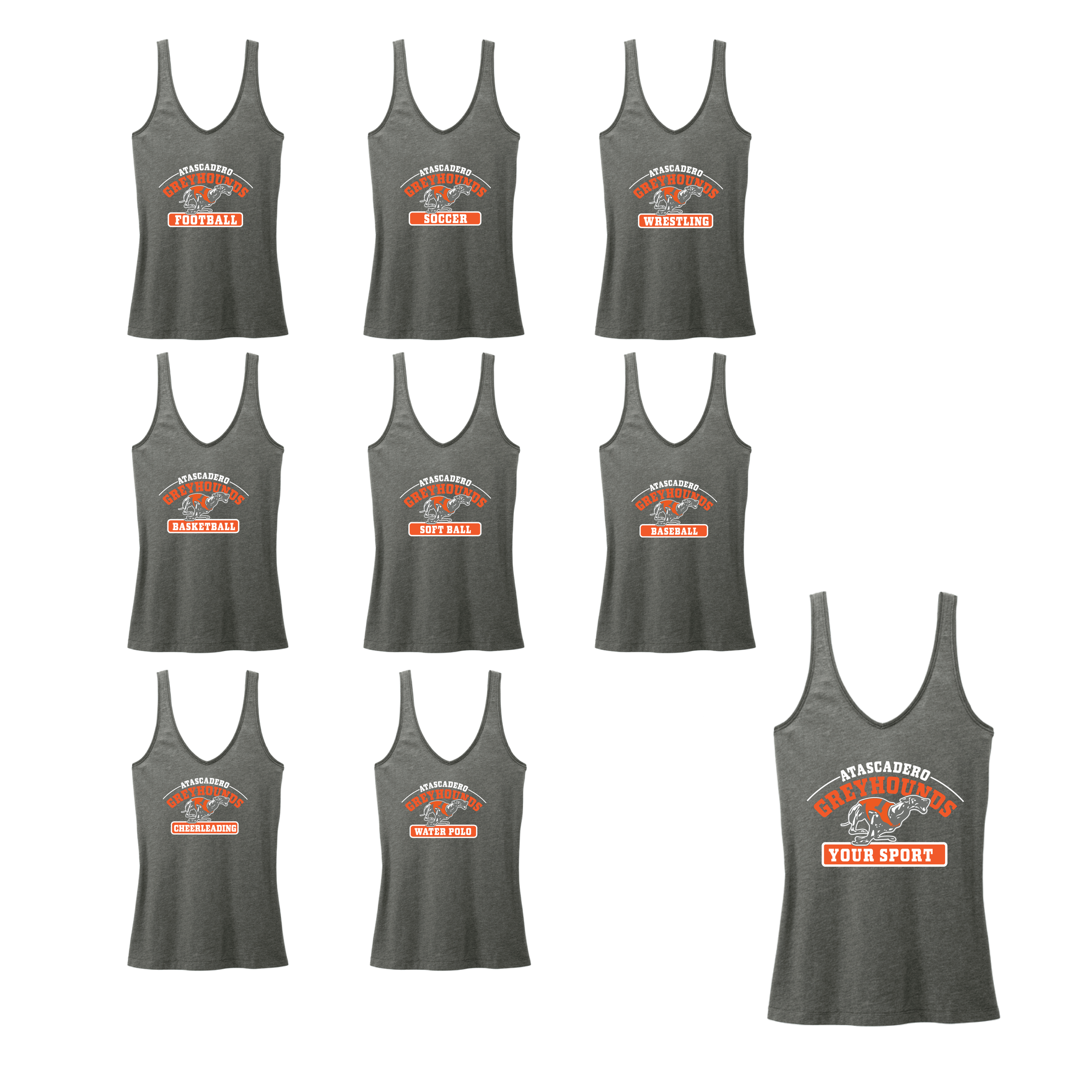 CUSTOM SPORT - "Greyhounds" #2 Ladies Tank 1