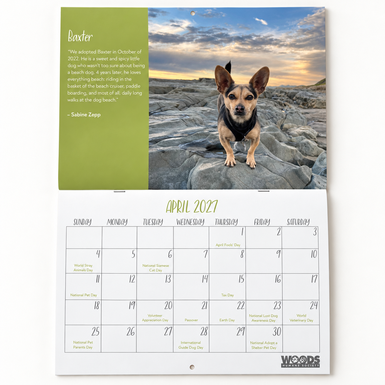 Pet of the Year Calendar 2027 2