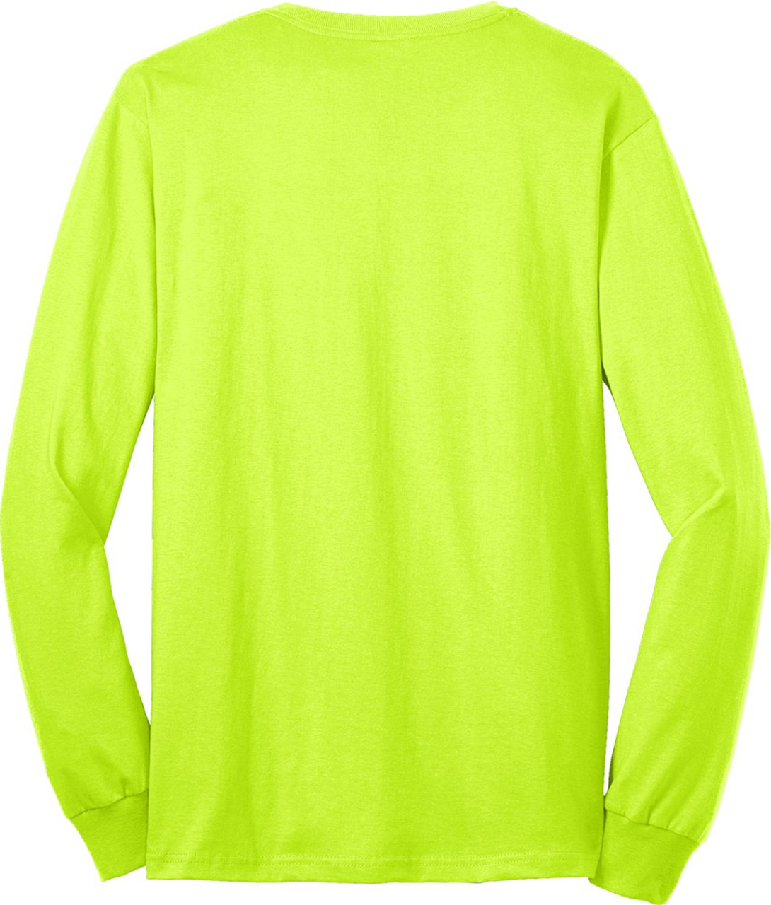Safety Green LS Work Tee 2
