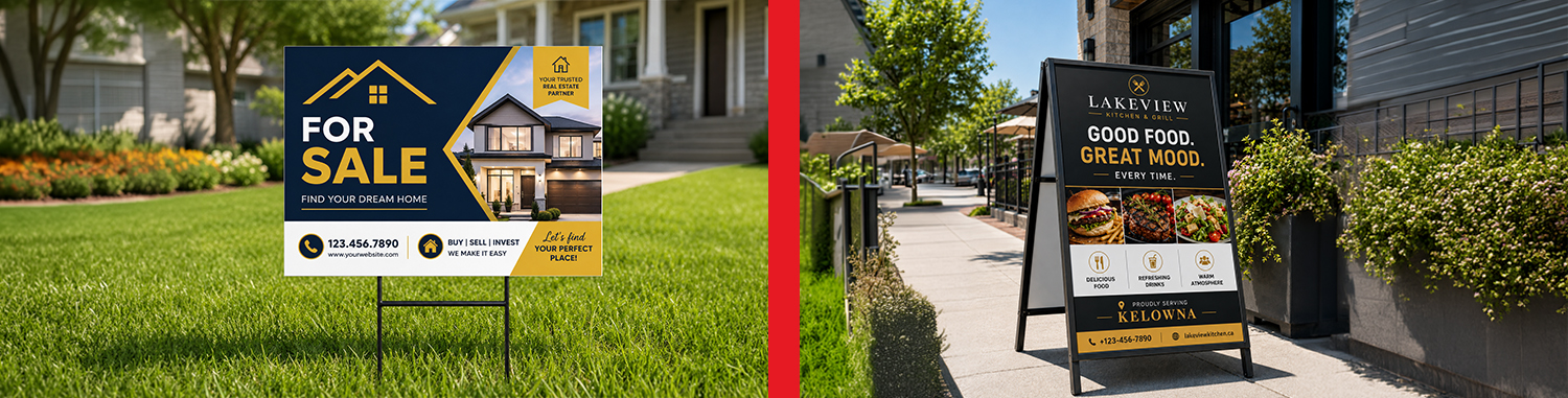 Why Kelowna Businesses Choose Rapid Printing for Outdoor Signs