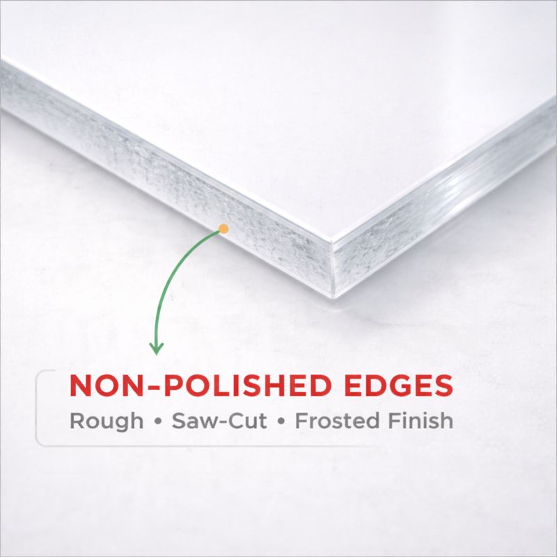 Edge Rounded Acrylic Back Printed Acrylic Signs | Premium Clear Acrylic | rapidSIGNS.com
