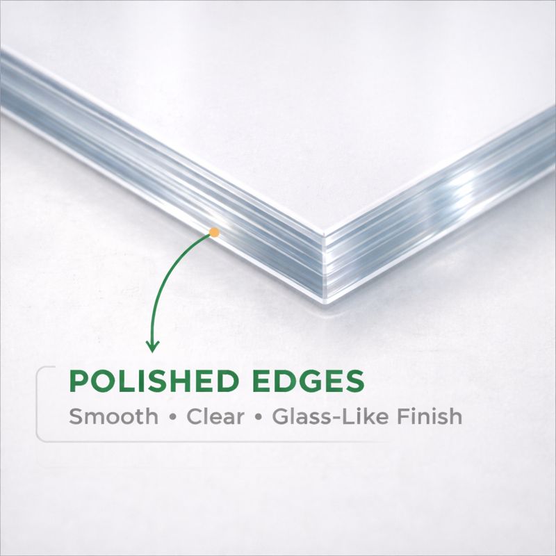Edge Rounded Acrylic Back Printed Acrylic Signs | Premium Clear Acrylic | rapidSIGNS.com