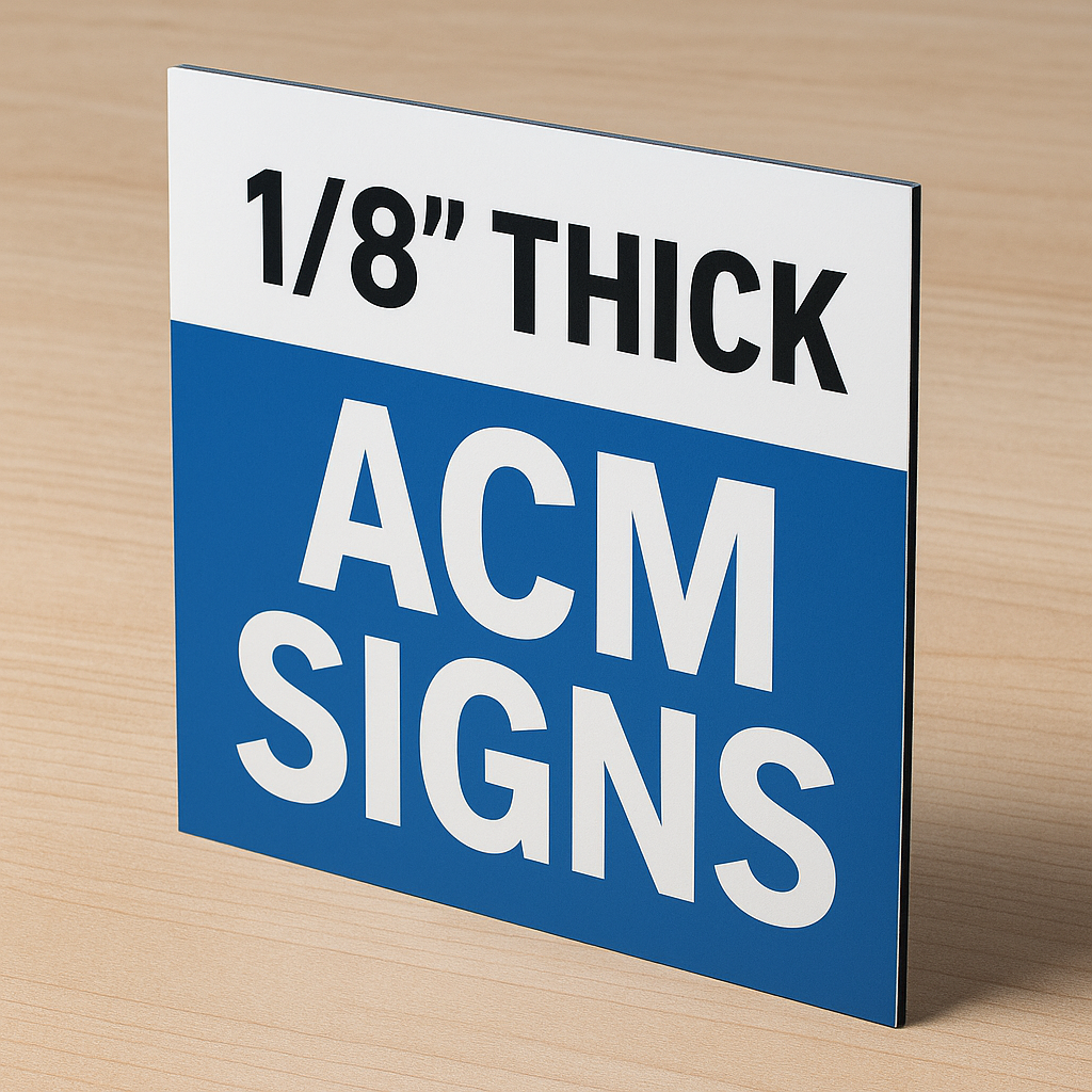 Printed 1/8" ACM Signs